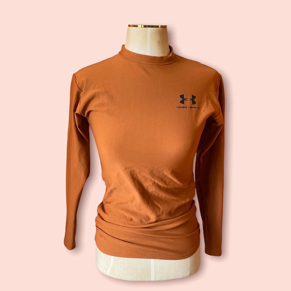 Under Armour Long Sleeve Compression Top Orange